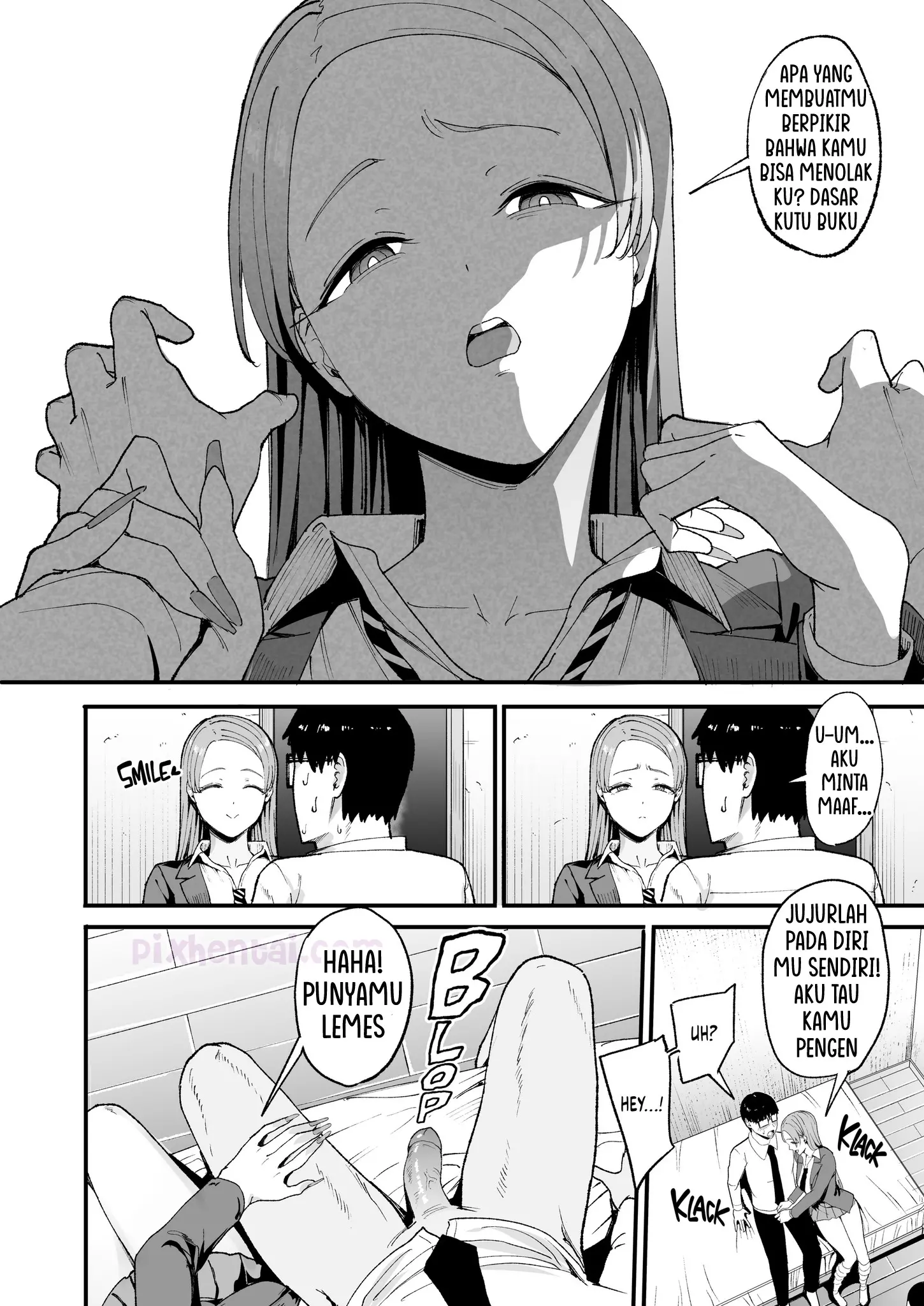 Komik hentai xxx manga sex bokep The Gyaru I Hang Out with Lets Me Use Her Pussy 4 page 13